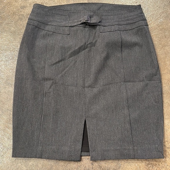 Grey Express Pencil Skirt - Picture 2 of 6